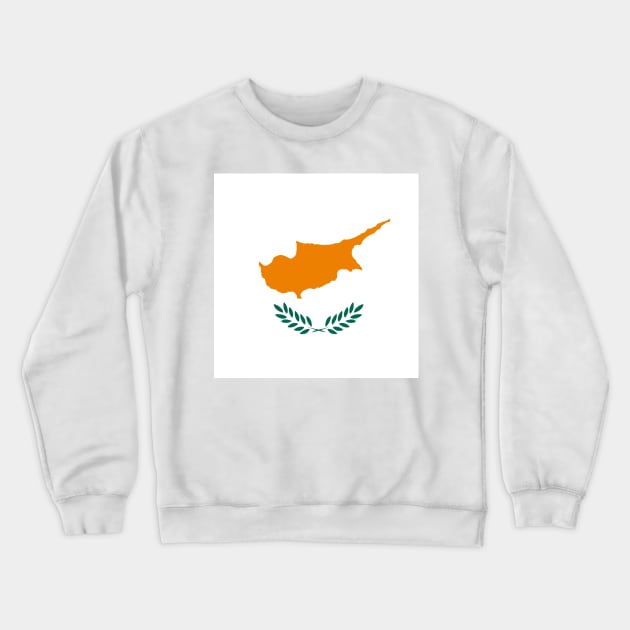 Cyprus Flag Crewneck Sweatshirt by flag for all